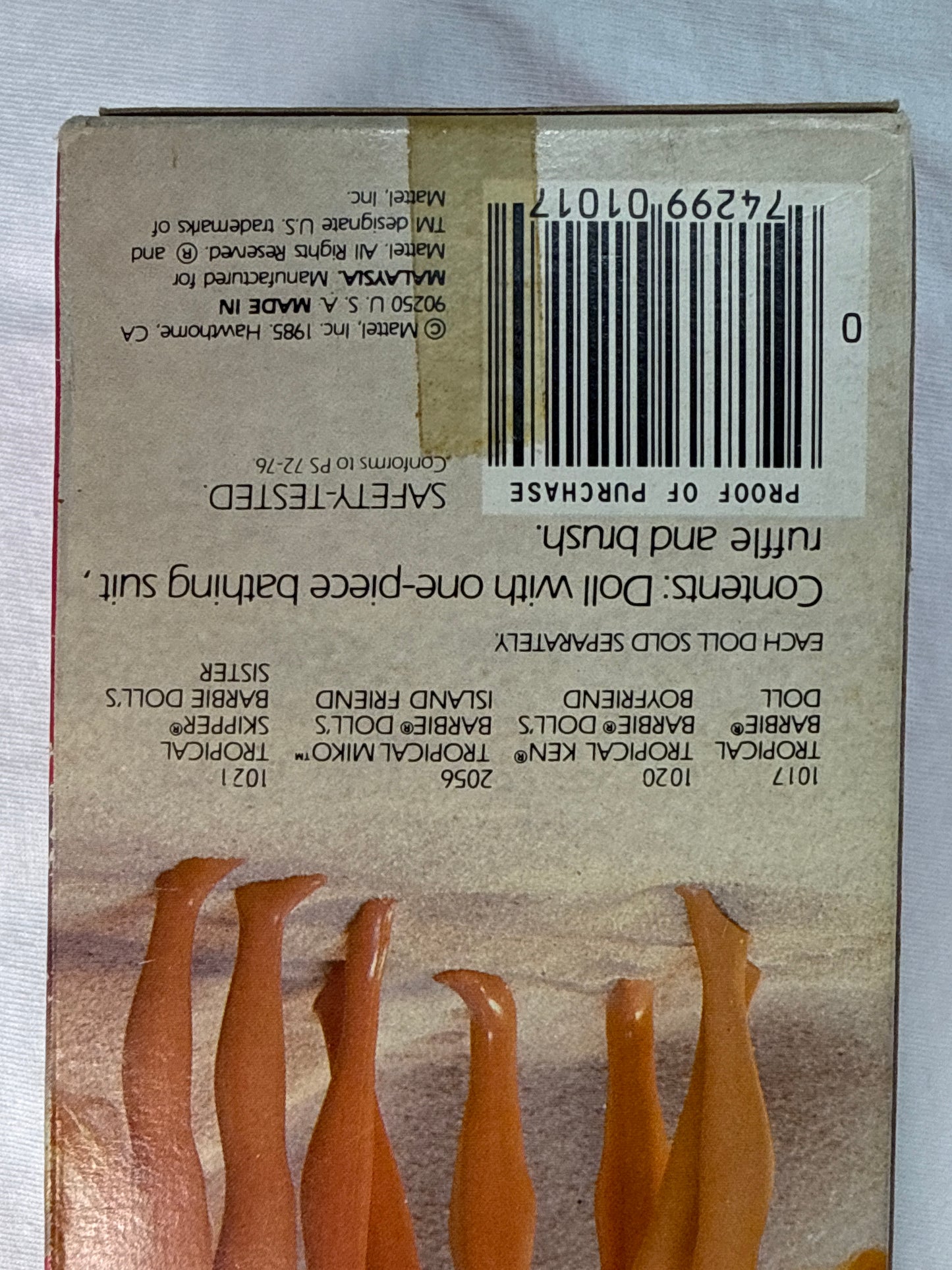 1985 Mattel 1017 Tropical Barbie With The Longest Hair Ever! NIB Never Opened