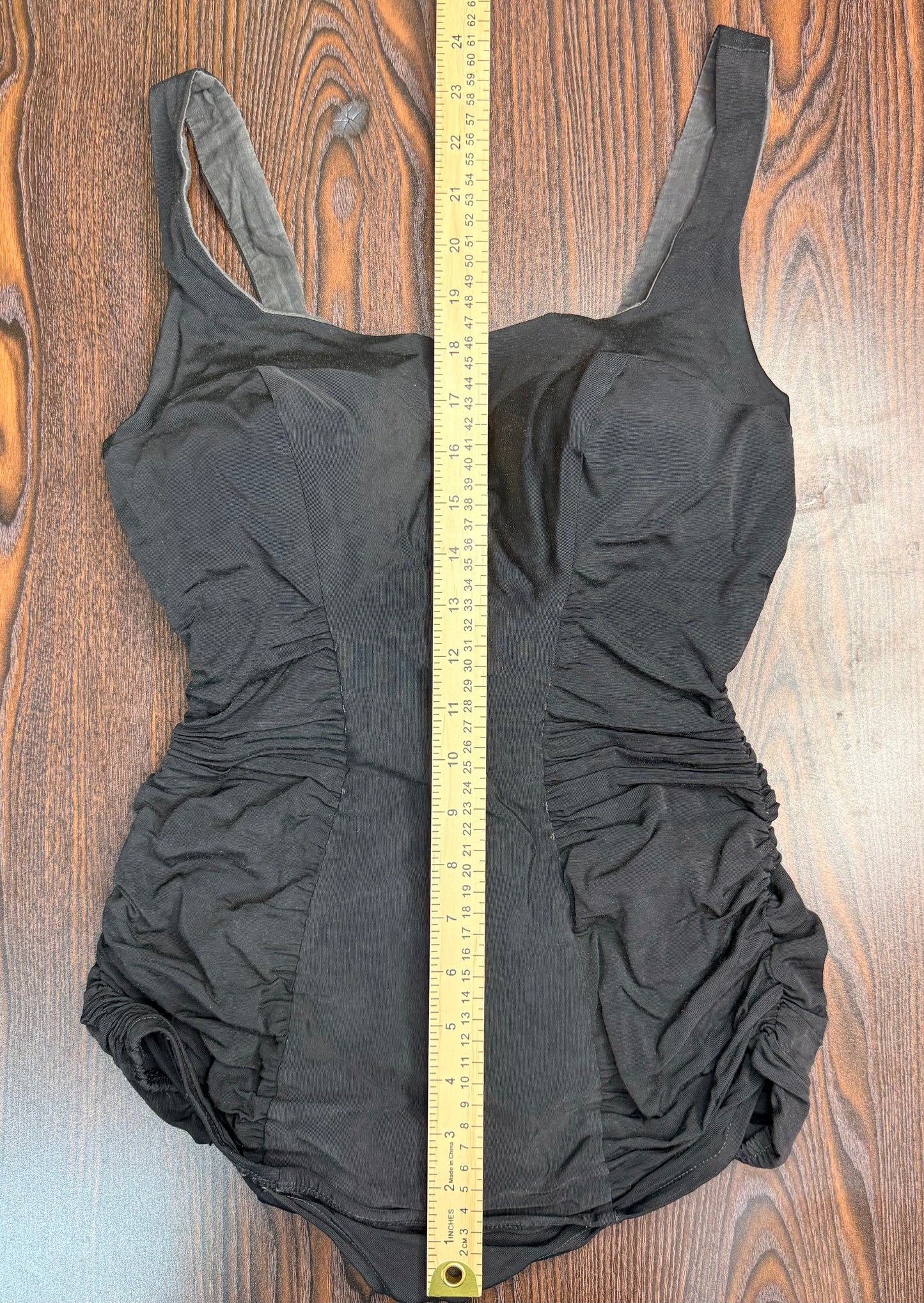Vintage 60s 70s PinUp Style Sears Swimsuit Rouching Size Small