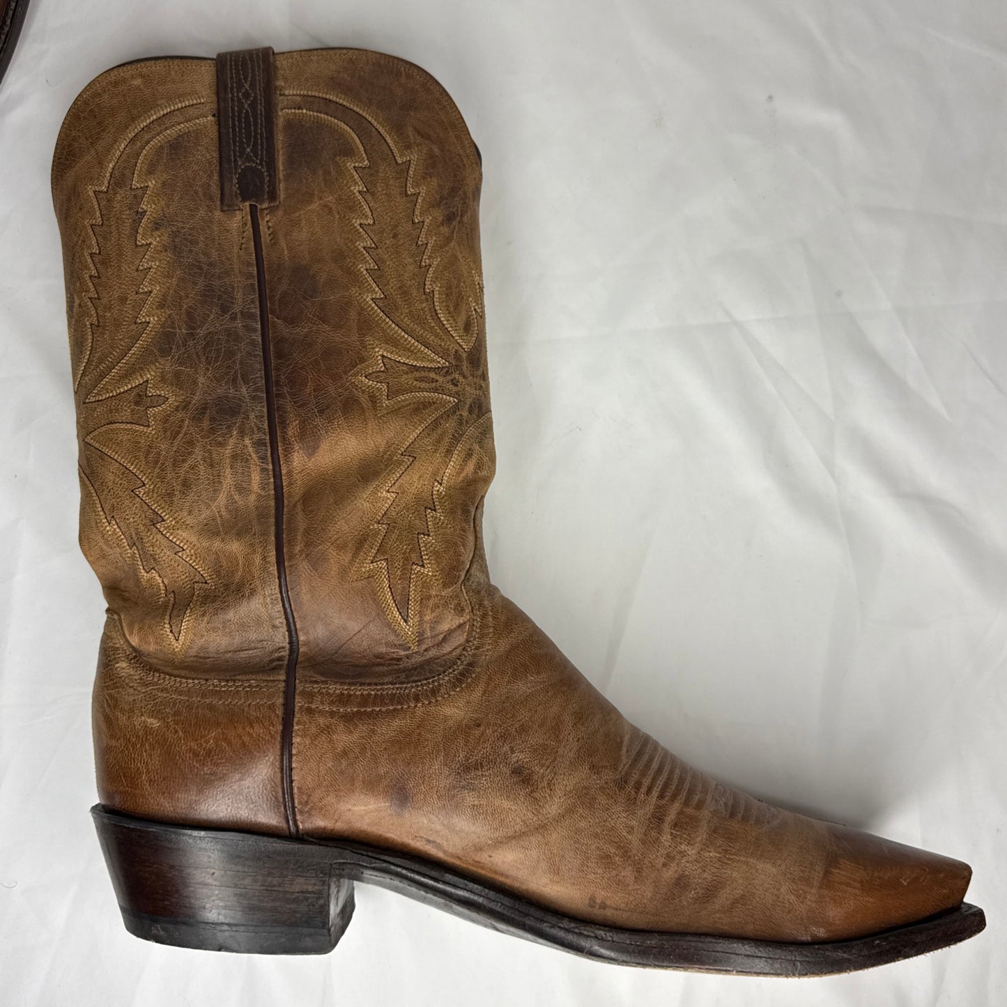 1883 By Lucchese N154754 Crayton Mad Dog Leather Cowboy Western Mens Boots 12D