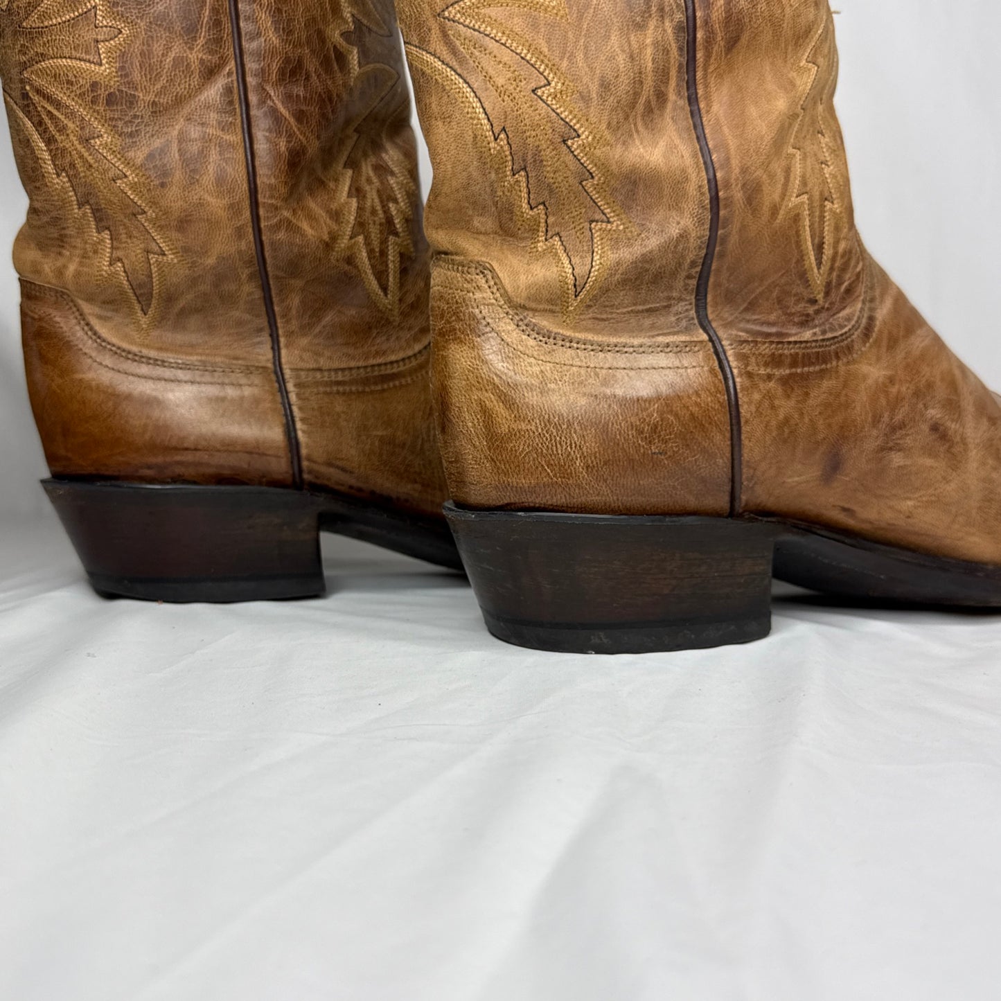 1883 By Lucchese N154754 Crayton Mad Dog Leather Cowboy Western Mens Boots 12D