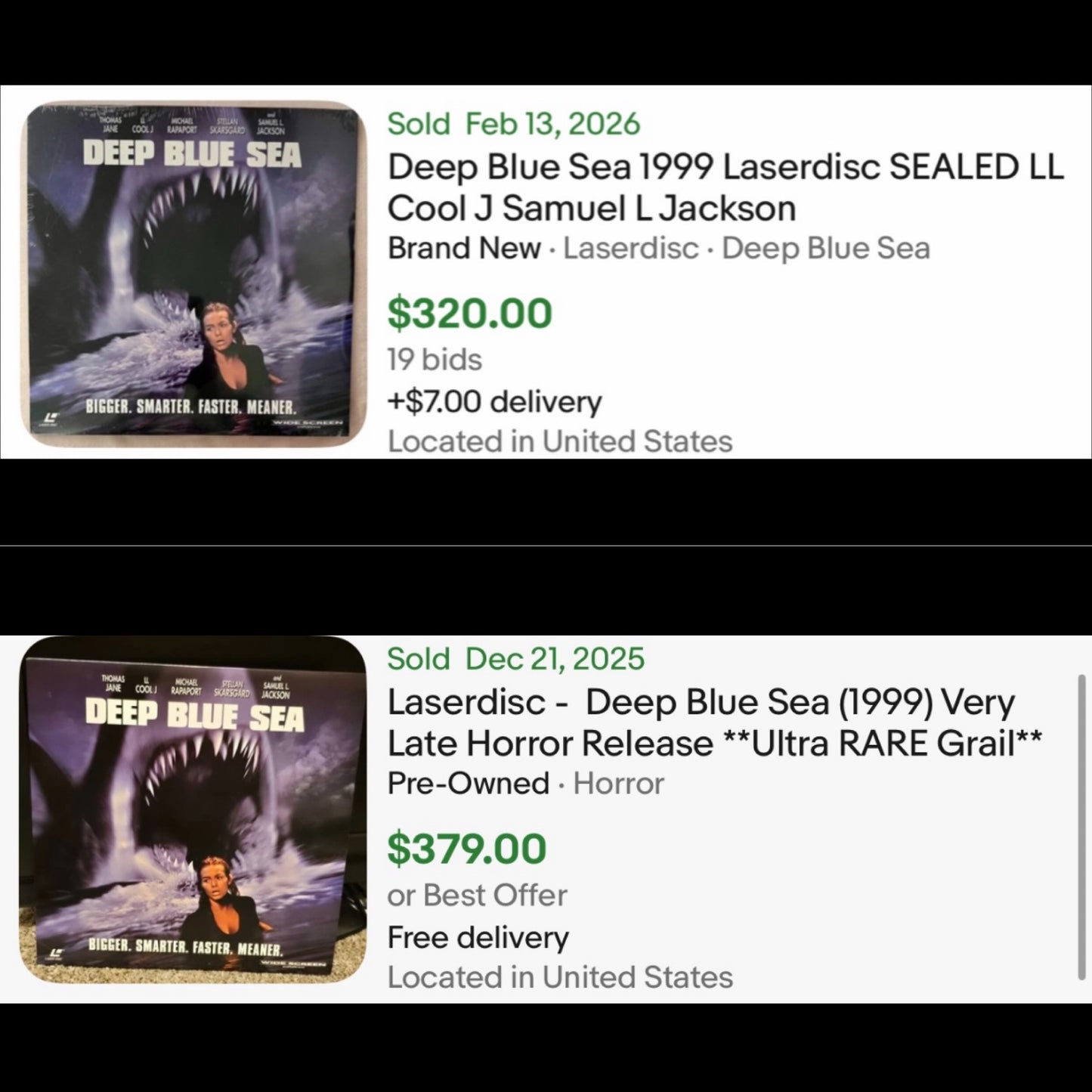 VTG/Sealed | Deep Blue Sea LaserDisc