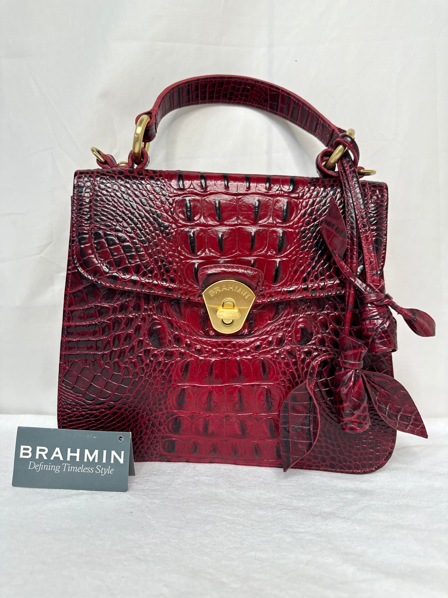 VTG Brahmin Vittoria Rose Scarlet