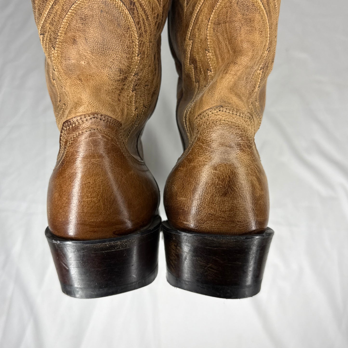 1883 By Lucchese N154754 Crayton Mad Dog Leather Cowboy Western Mens Boots 12D