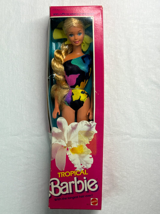 1985 Mattel 1017 Tropical Barbie With The Longest Hair Ever! NIB Never Opened