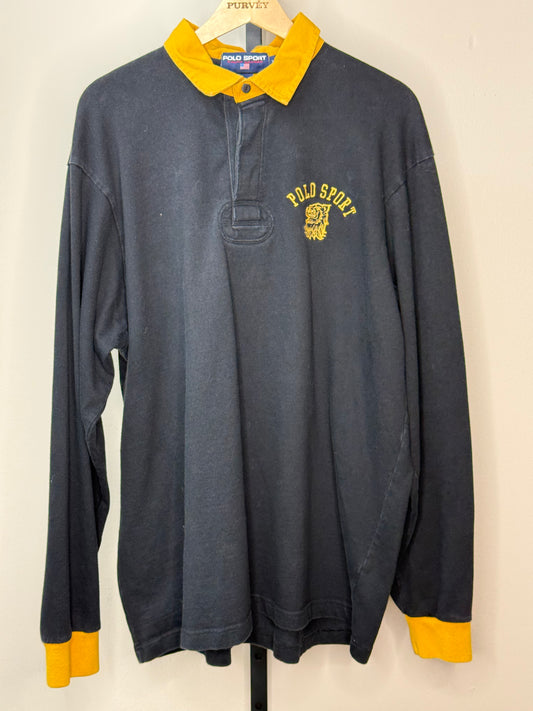 VTG | Ralph Lauren Polo Rugby Shirt Blk&Y