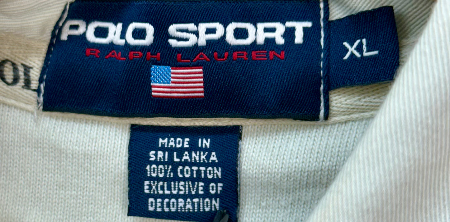 VTG | Ralph Lauren Polo R/Blk Striped Rugby Shirt